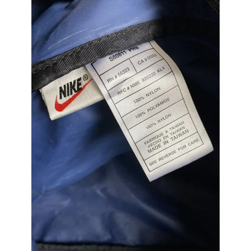 Vtg Nike Duffel Gym Bag Blue Black  RN 56323 Baseball Softball Shoulder …